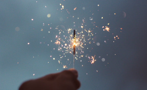 Gute Gewohnheiten entwickeln Neujahr Vorsätze zum neuen Jahr Wunderkerze
