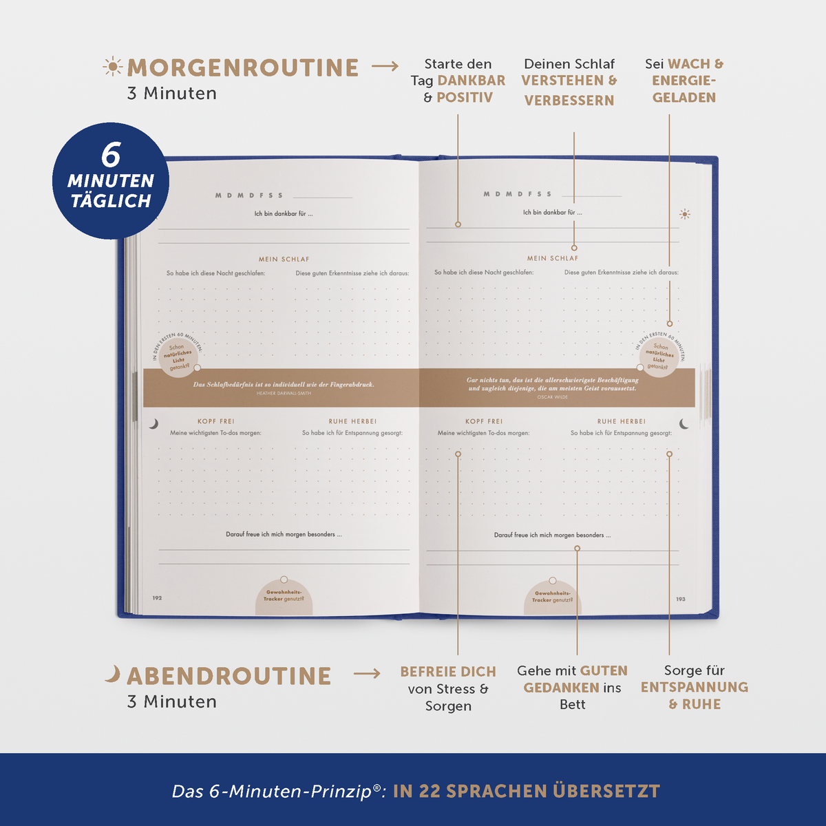 6-Minuten-Schlaftagebuch