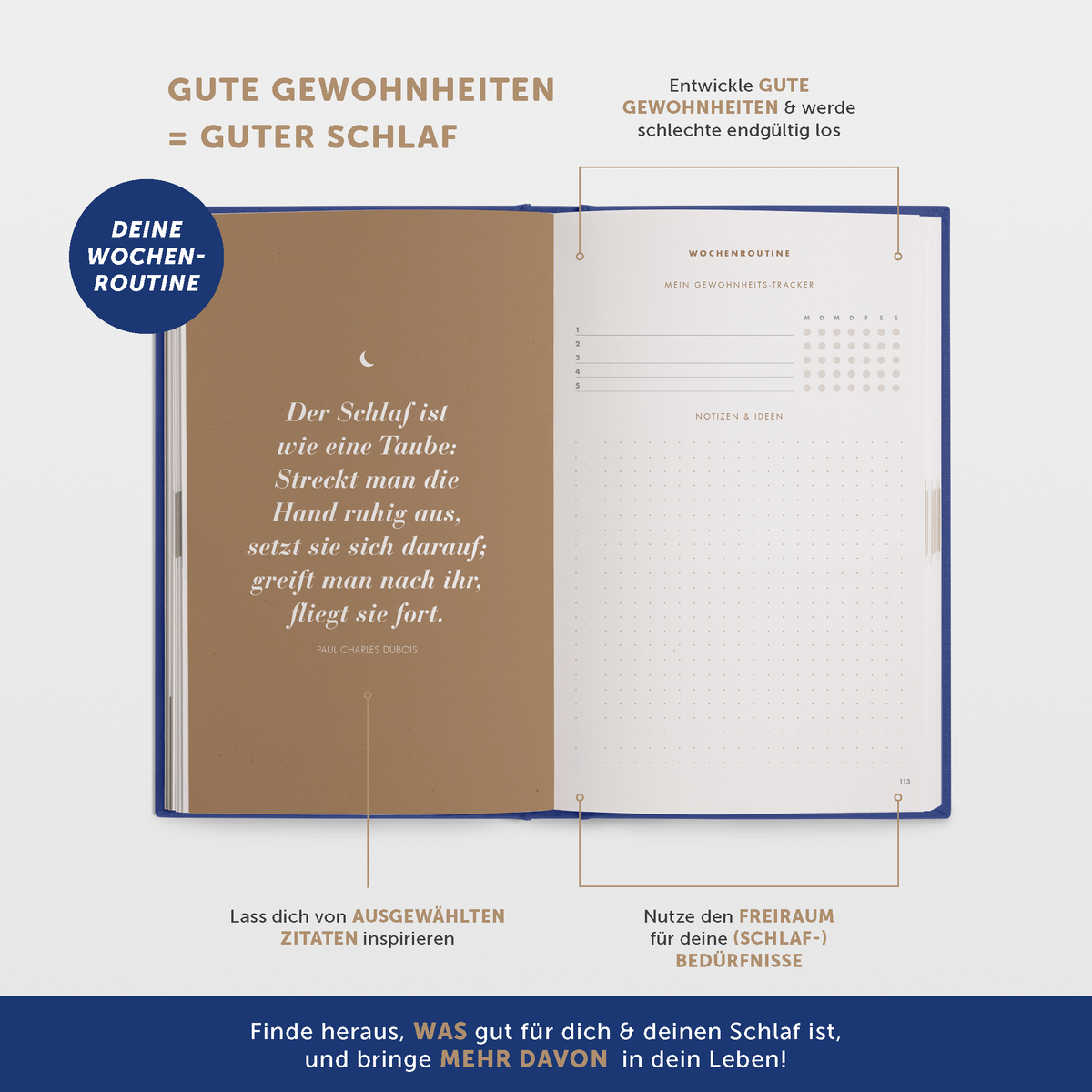 6-Minuten-Schlaftagebuch